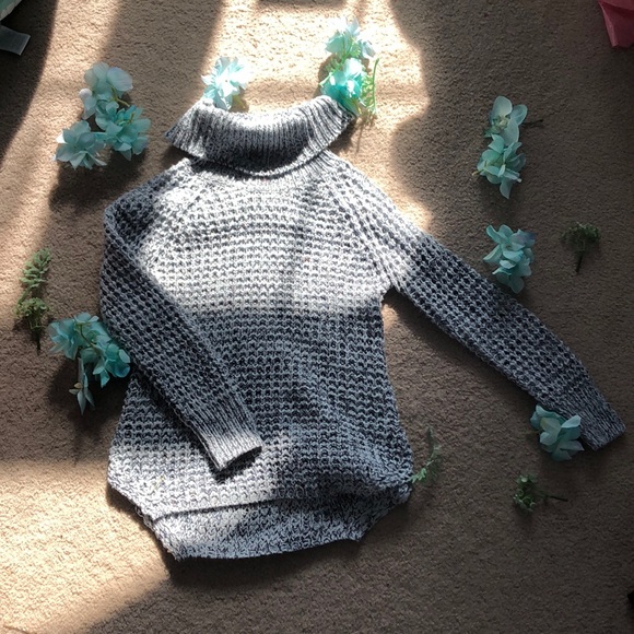 Girls Knit High Neck Sweater - Picture 1 of 2